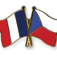Czech and French flags